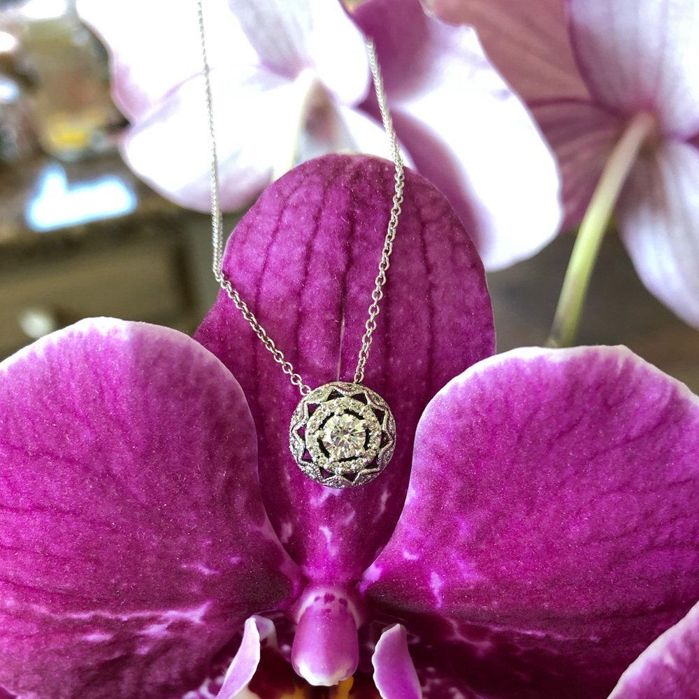 Tacori 18K Diamond Pendant